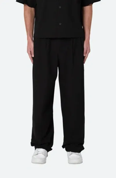 Mnml Baggy Pleated Pants In Black