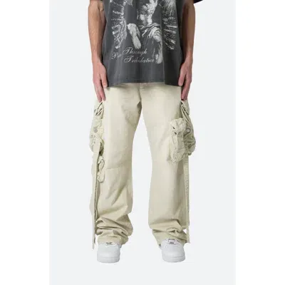 Mnml Strapped Cotton Cargo Pants In Khaki