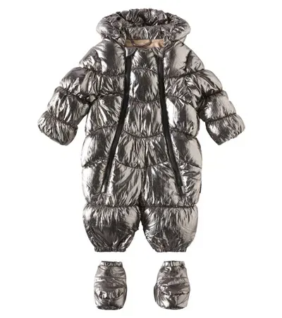 Molo Baby Hebe Snowsuit In Silver