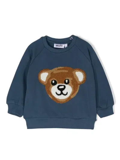 Molo Babies' Disc Sweatshirt In Blue