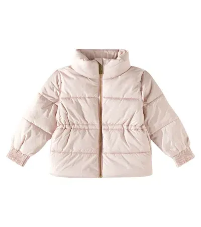 Molo Kids' Hally Printed Puffer Jacket In Pink