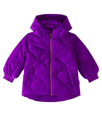 Molo Kids' Hannah Quilted Puffer Jacket In Purple