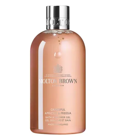 Molton Brown Graceful Apricot &amp; Freesia Bath &amp; Shower Gel 300 ml In Orange