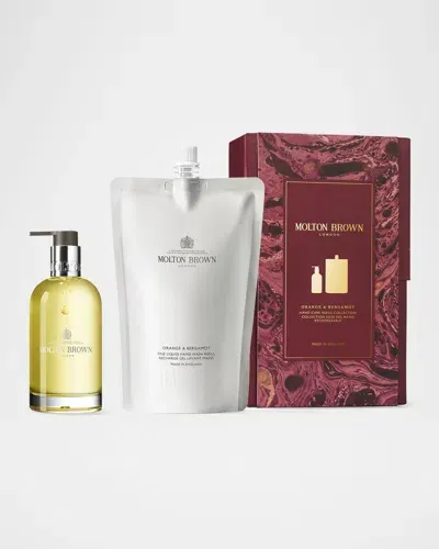 Molton Brown Orange & Bergamot Hand Care Refill Gift Set In White