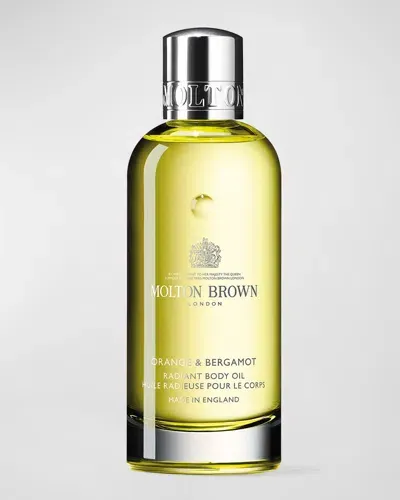 Molton Brown Orange And Bergamot Radiant Body Oil, 3.3 Oz. In White