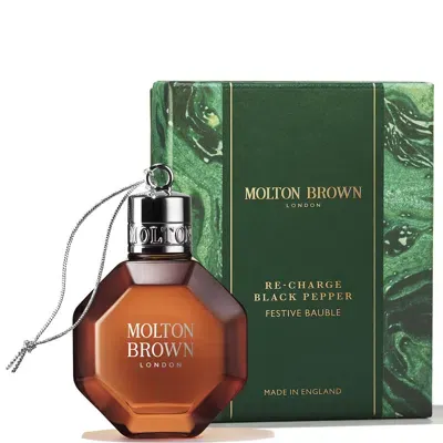 Molton Brown Re-charge Black Pepper Festive Bauble 75ml In White