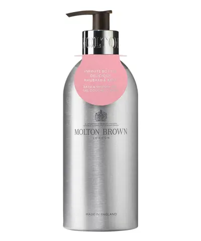 Molton Brown Rhubarb &amp; Rose Infinite Bottle - Bath &amp; Shower Gel 400 ml In White