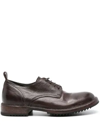 Moma Arizona Raw Derby Shoes In Brown