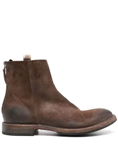 Moma Suede Boots In Brown