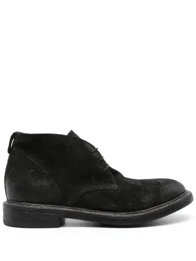 Moma Tuscany Derby Shoes In Black