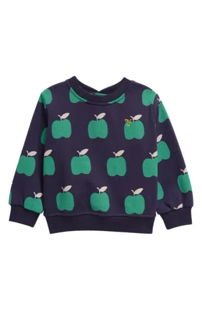 Mon Coeur Babies'  Recycled Cotton Blend Sweatshirt In Botanical/multi