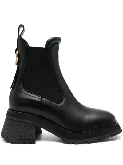 Moncler Womens Gigi Chelsea Ankle Boots In Black