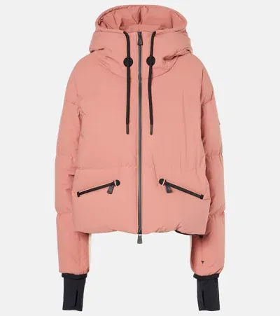 Moncler Allesaz Down Bomber Jacket In Pink