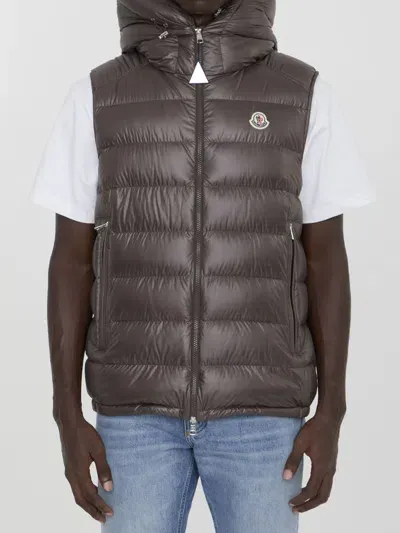 Moncler Barant Down Vest In Black