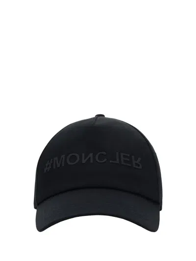 Moncler Baseball Cap In Black