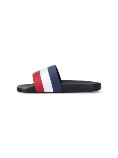 Moncler Basile Slides In Multicolour