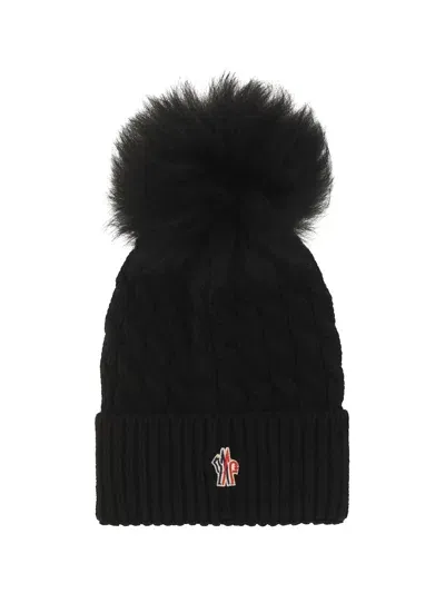 Moncler Wool Beanie In Black