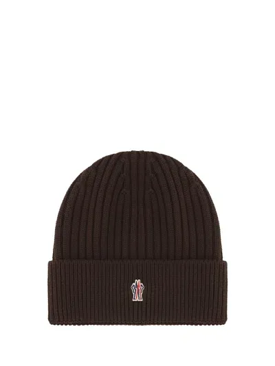 Moncler Beanie Hat In Lt Brown