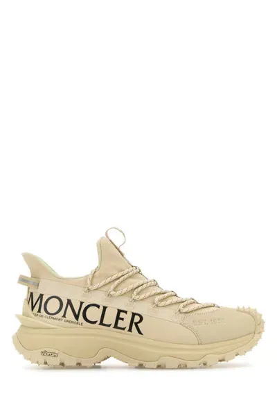 Moncler Beige Fabric And Rubber Trailgrip Lite2 Sneakers