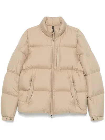 Moncler Besbre Puffer Jacket In Beige