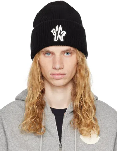 Moncler Black Archivio Creativo Beanie