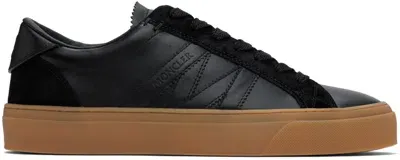 Moncler Black Monaco2 Sneakers In 999 - Black