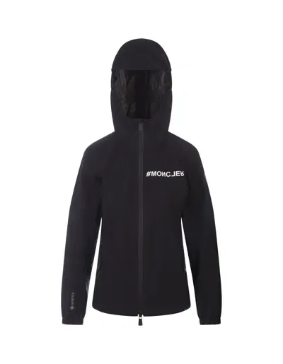 Moncler Valles Hooded Jacket Black In Multicolor