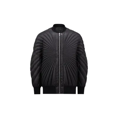 Moncler Bomber Radiance Peter  + Rick Owens In Black