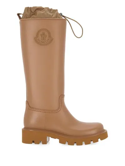 Moncler Boots In Beige