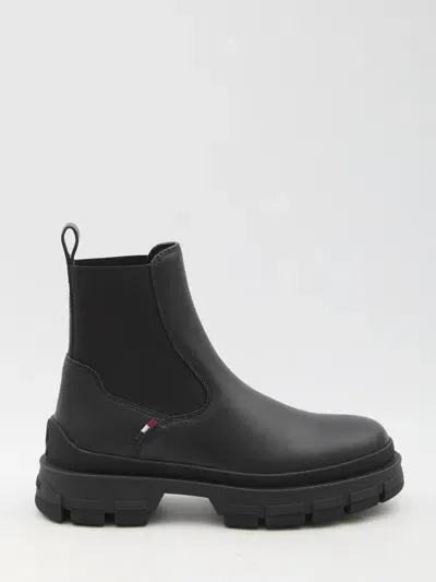 Moncler Boots In Black