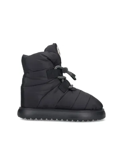 Moncler Boots In Black