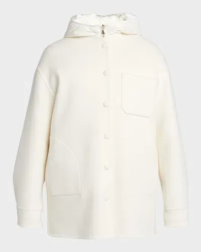 Moncler Bouchet 3-in-1 Cashmere Blend Puffer Jacket In Ivory