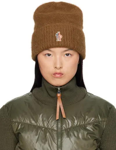 Moncler Brown Alpaca & Wool Beanie