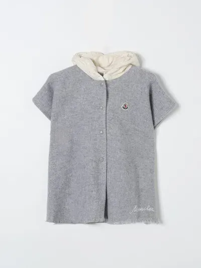 Moncler Cape  Kids Color Grey In Grau