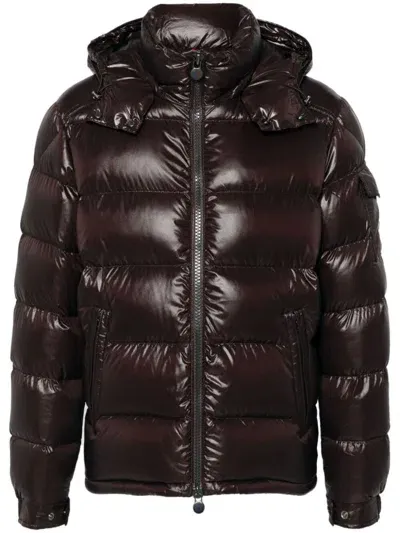 Moncler Mayan Down Jacket In Brown