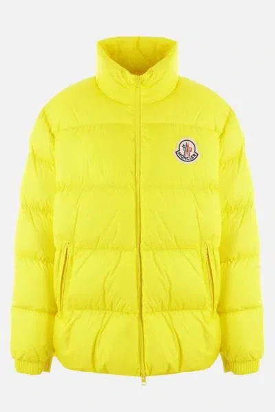 Moncler Coats In Yellow