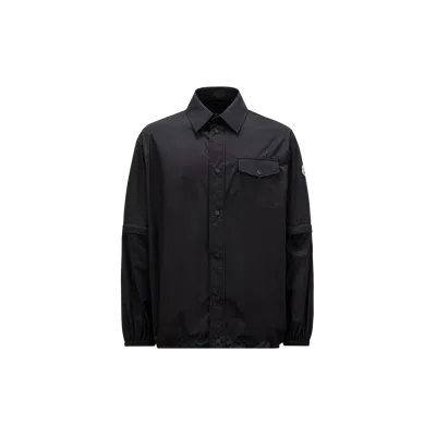 Moncler Collection Chemise En Nylon In Black