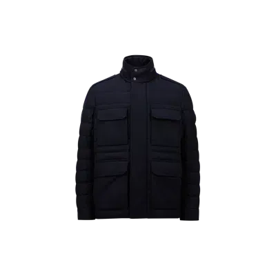 Moncler Collection Doudoune En Cachemire Munt In Bleu