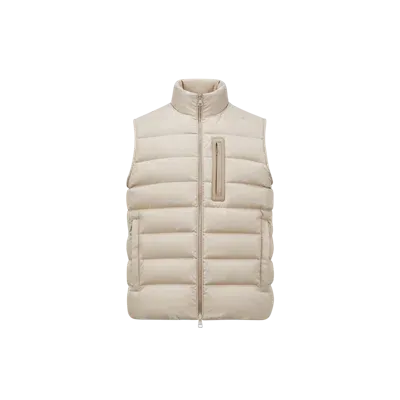 Moncler Collection Doudoune Sans Manches Giaf In Neutral