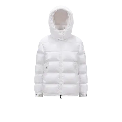 Moncler Collection Maire Short Down Jacket White