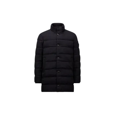 Moncler Collection Doudoune Vallonpierre En Laine In Blue