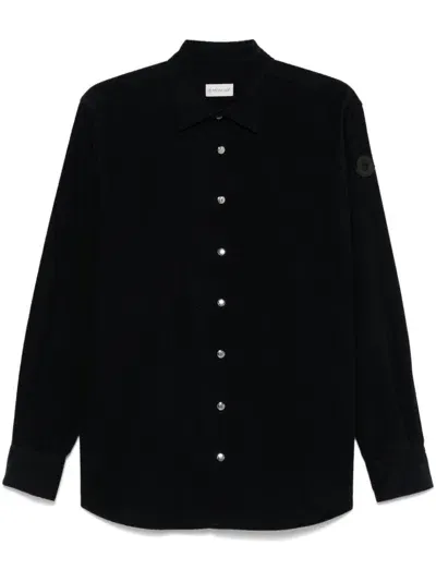 Moncler Corduroy Shirt In Black