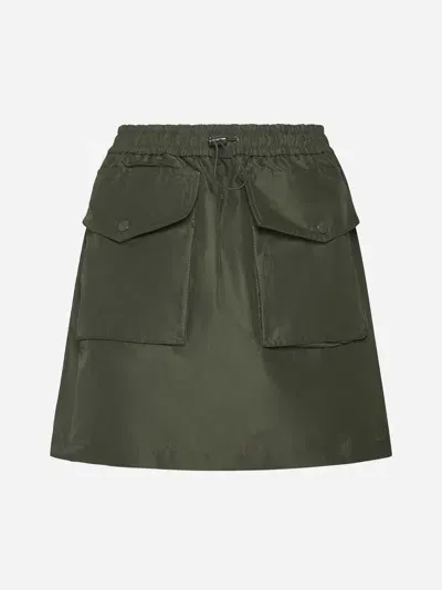 Moncler Miniskirt Pockets In Green