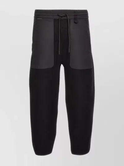 Moncler Tricot Cotton Track Pants In Black