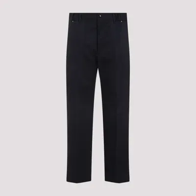 Moncler Cotton Pants In Navy