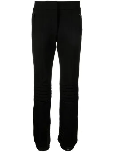 Moncler Cropped Straight-leg Trousers In Black