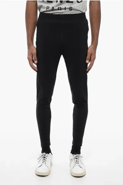 Moncler Day-namic Tech Fabric Leggings With Elastic Waistband In Black