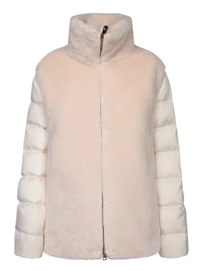 Moncler Down Jackets In Neutrals