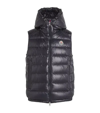 Moncler Down-padded Barant 2 Gilet In Blue