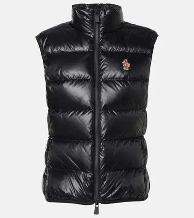 Moncler High-neck Padded Vest In Black